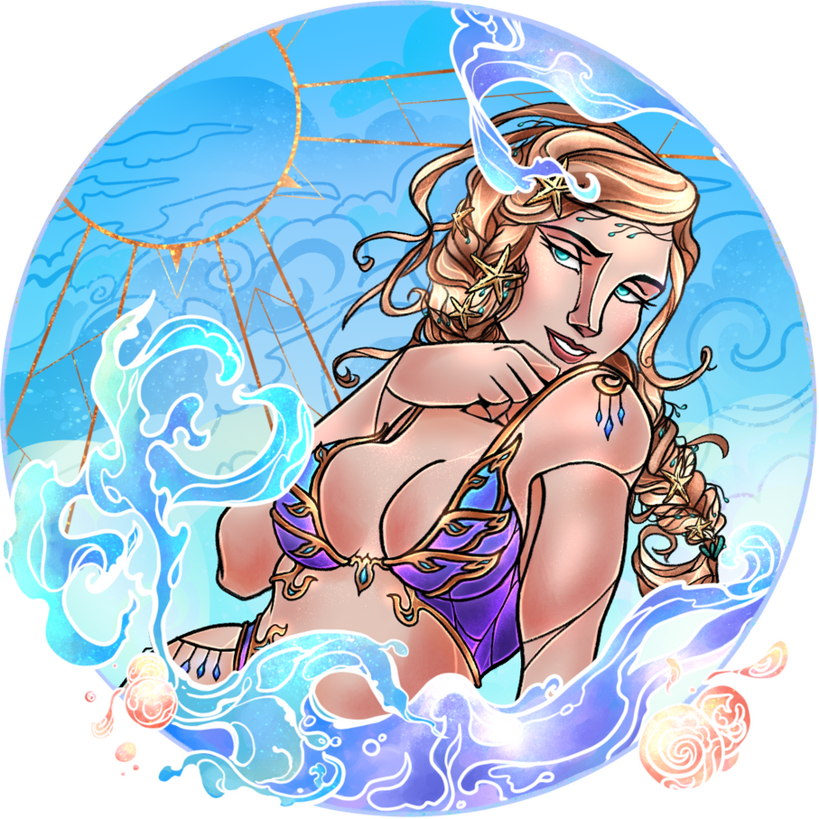 Summer Splash Stained Glass (by Sonceri @ CAE)