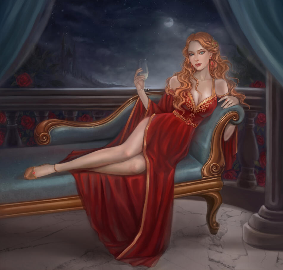 A Moment to Herself (by Lynyarts)