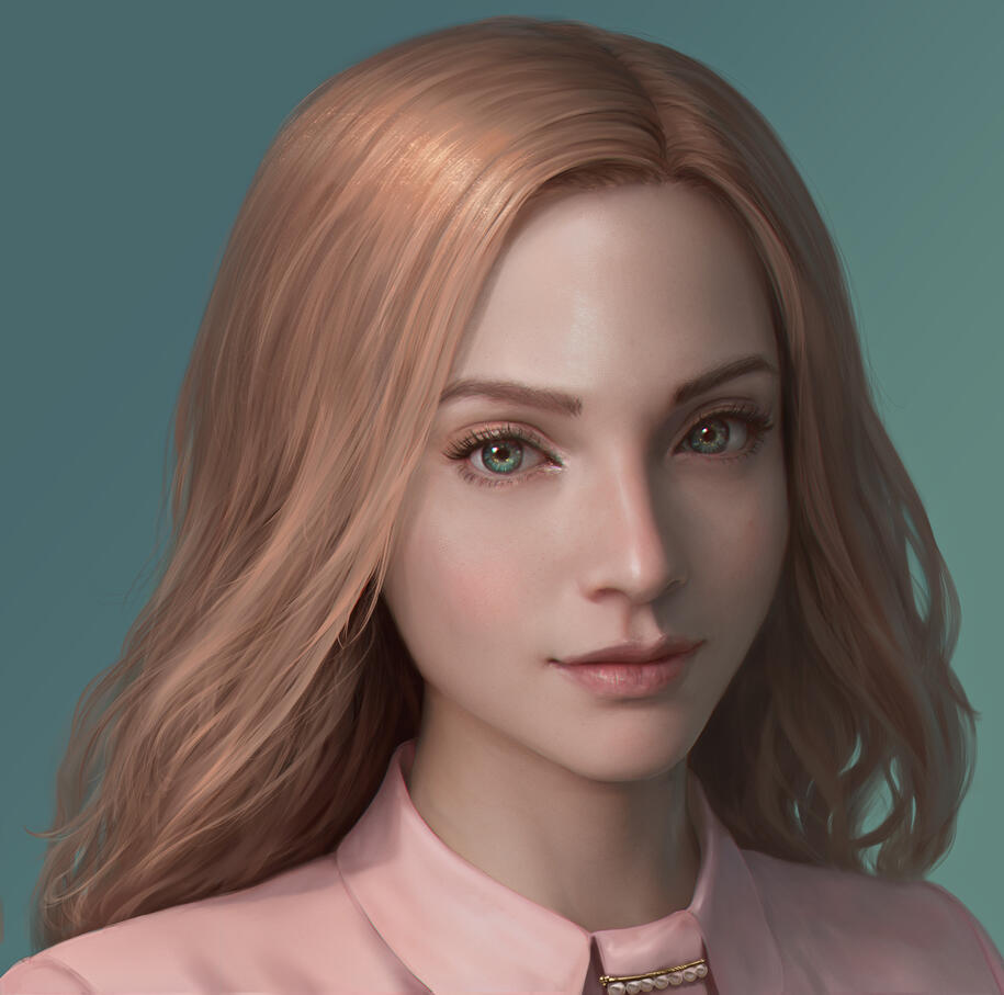 Realistic Style Portrait of Elinore (by Hunnby)