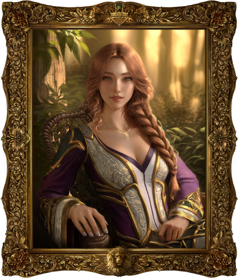 Formal portrait that is hung up in the Hartwell Manor (by Hunnby)