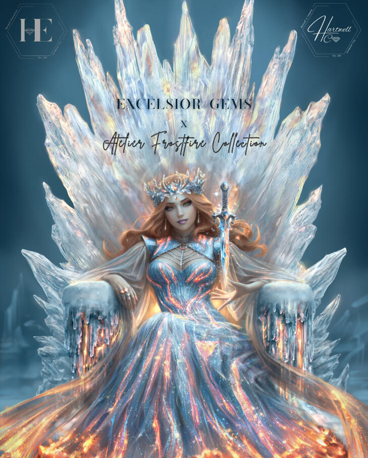 Hartwell &amp; Co x Excelsior Gems Poster, ft. Elinore (art by Hunnby, ad overlay by Elinore)