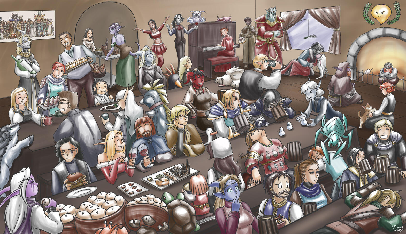 Stormwind Cathedral Crew Winter's Veil 2023 (by Crossworlds Art)